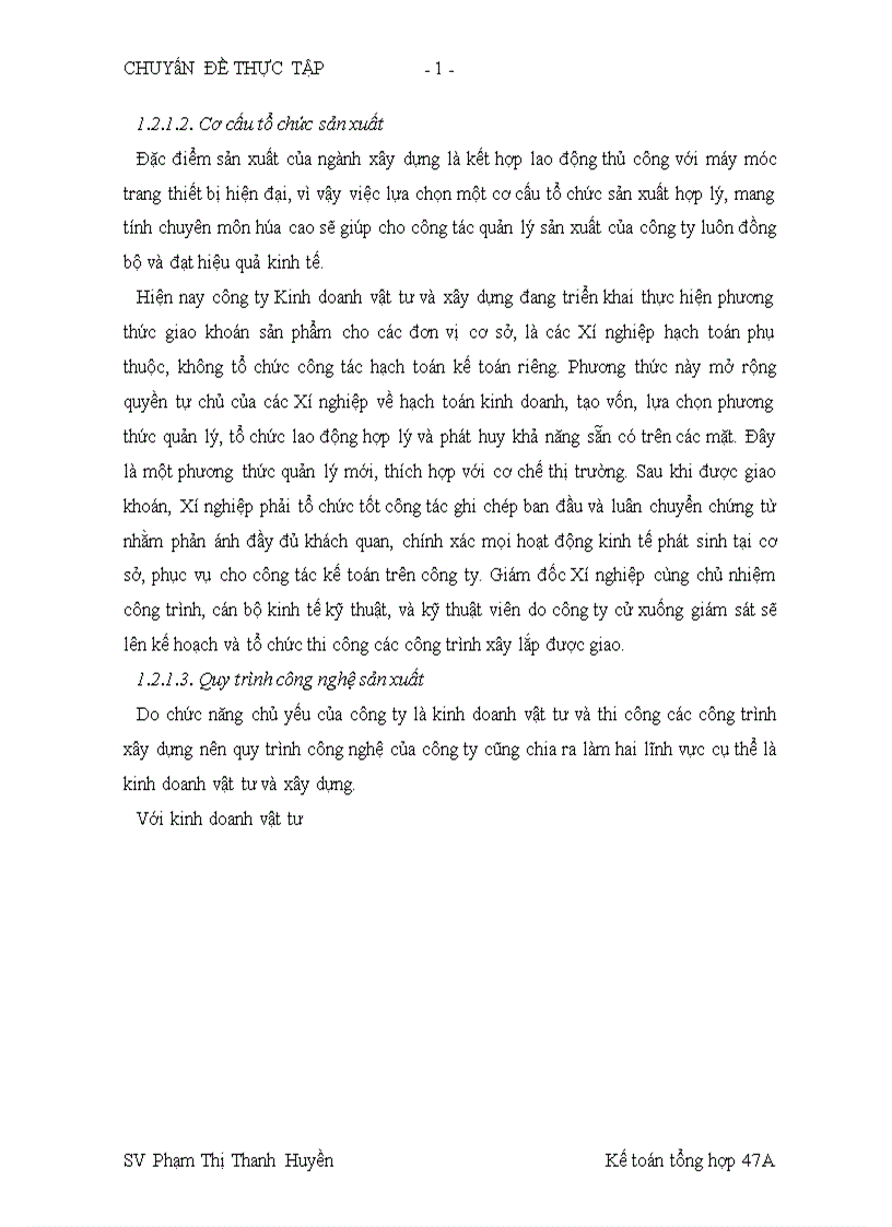 image for page Hoàn thiện công tác kế toán chi phí sản xuất và tính giá thành sản phẩm xây lắp nhằm tăng cường hiệu lực quản trị chi phí tại Công ty Cổ phần Kinh doanh vật tư và Xây dựng 1