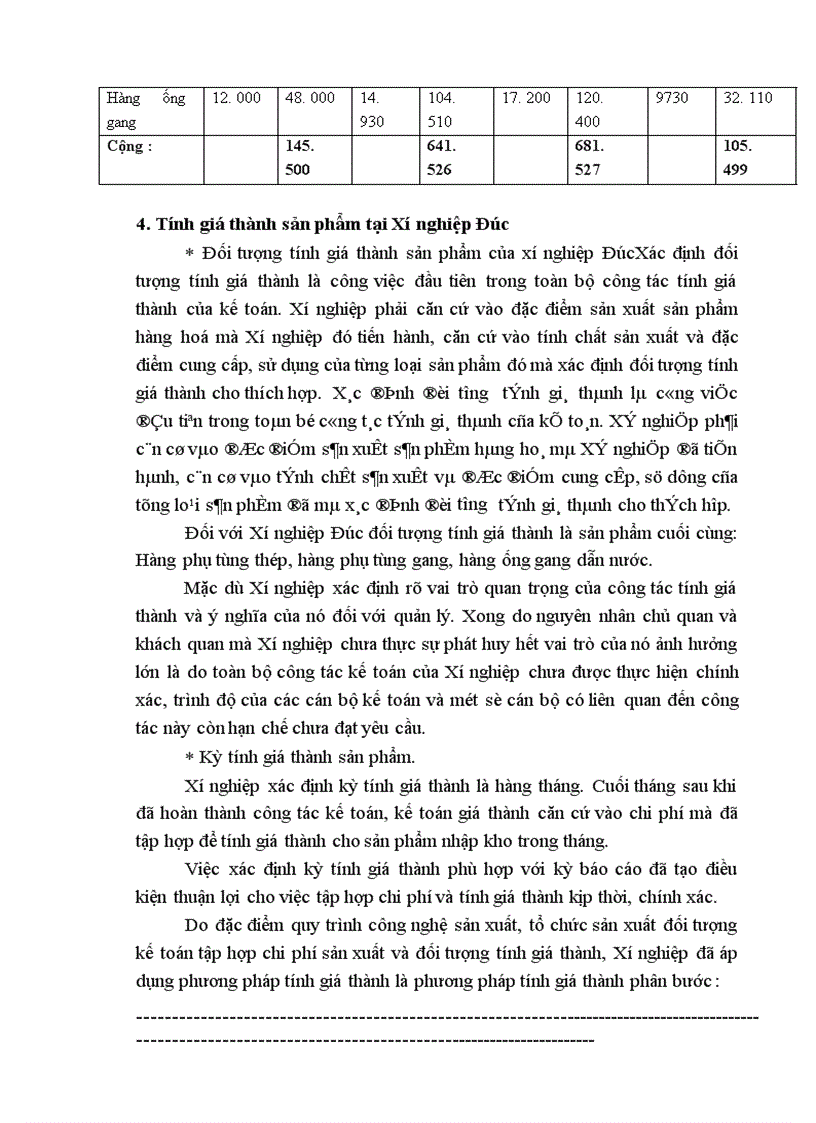 image for page Kế toán tập hợp chi phí sản xuất và tính giá thành sản phẩm tại Công ty cơ khí xây dựng và lắp máy điện nước 1