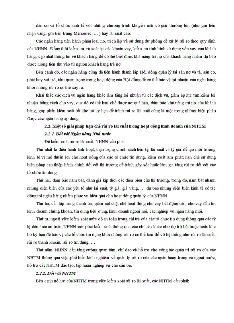 image for page thực trạng quản lý rủi ro lãi suất ở các nhtm việt nam và giải pháp để hạn chế rủi ro lãi suất 1