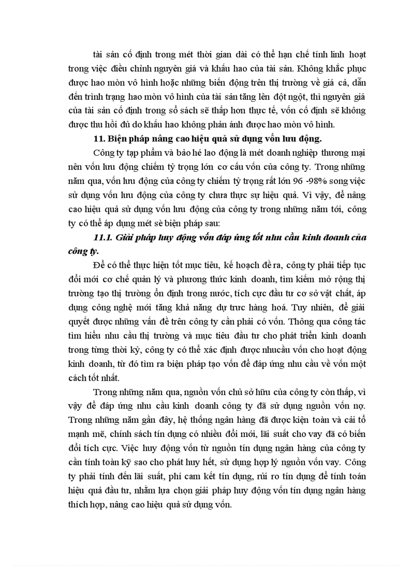 image for page Một số biện pháp nâng cao hiệu quả sử dụng vốn kinh doanh tại Công ty Tạp phẩm và bảo hộ lao động 1