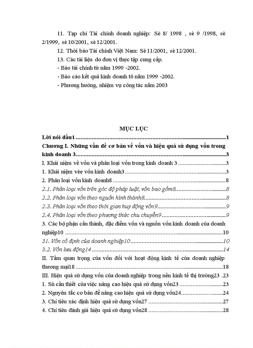 image for page Một số biện pháp nâng cao hiệu quả sử dụng vốn kinh doanh tại Công ty Tạp phẩm và bảo hộ lao động 1