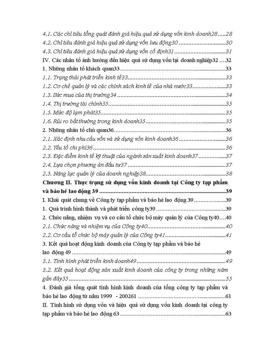 image for page Một số biện pháp nâng cao hiệu quả sử dụng vốn kinh doanh tại Công ty Tạp phẩm và bảo hộ lao động 1