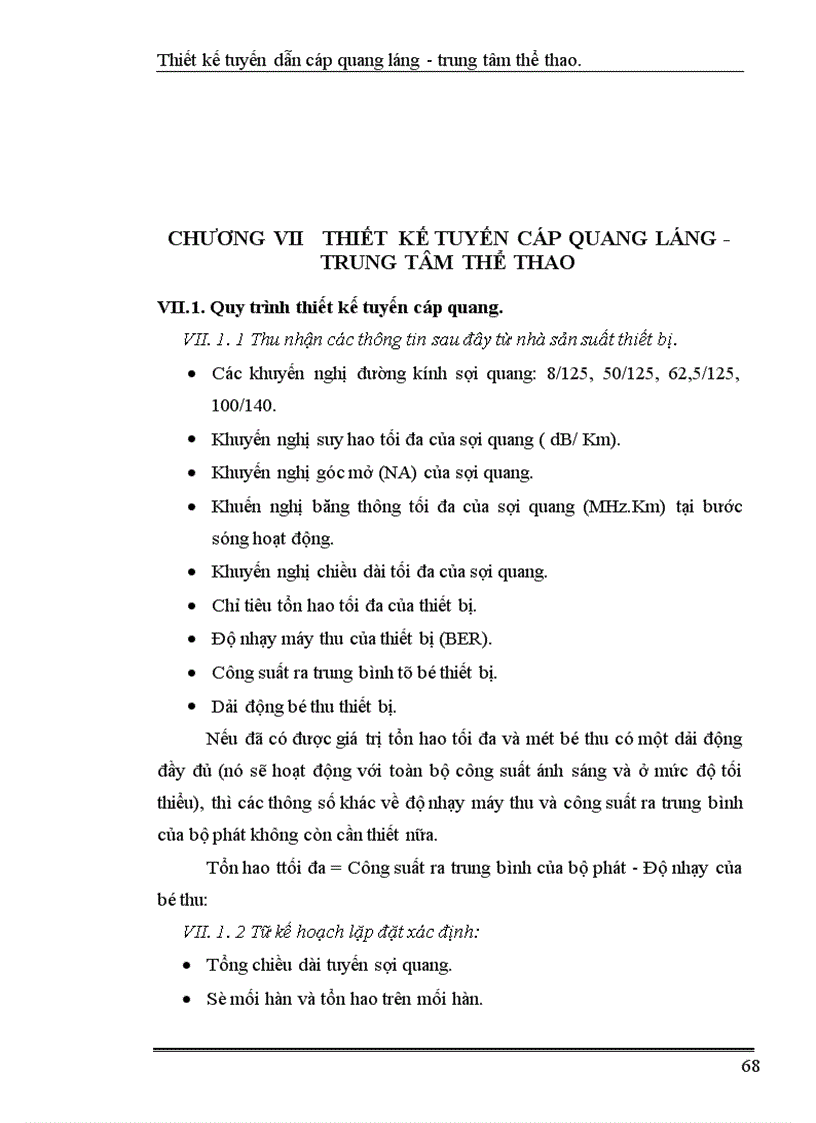 image for page Thiết kế tuyến dẫn cáp quang láng trung tâm thể thao