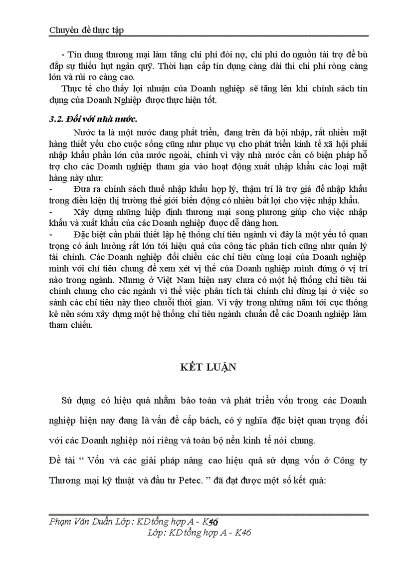 image for page Vốn và các giải pháp nâng cao hiệu quả sử dụng vốn ở Công ty Thương mại kỹ thuật và đầu tư Petec 1
