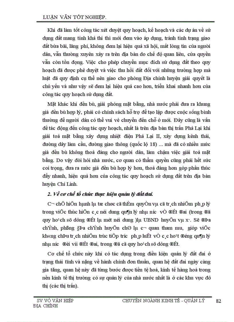 image for page Một số giải pháp nhằm nâng cao hiệu quả công tác quy hoạch sử dụng đất trên địa bàn huyện Chí Linh thành phố Hải Dương 1