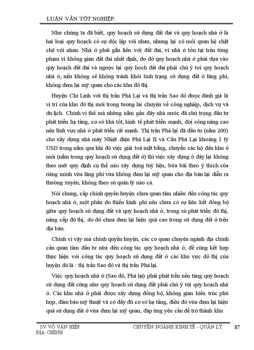 image for page Một số giải pháp nhằm nâng cao hiệu quả công tác quy hoạch sử dụng đất trên địa bàn huyện Chí Linh thành phố Hải Dương 1