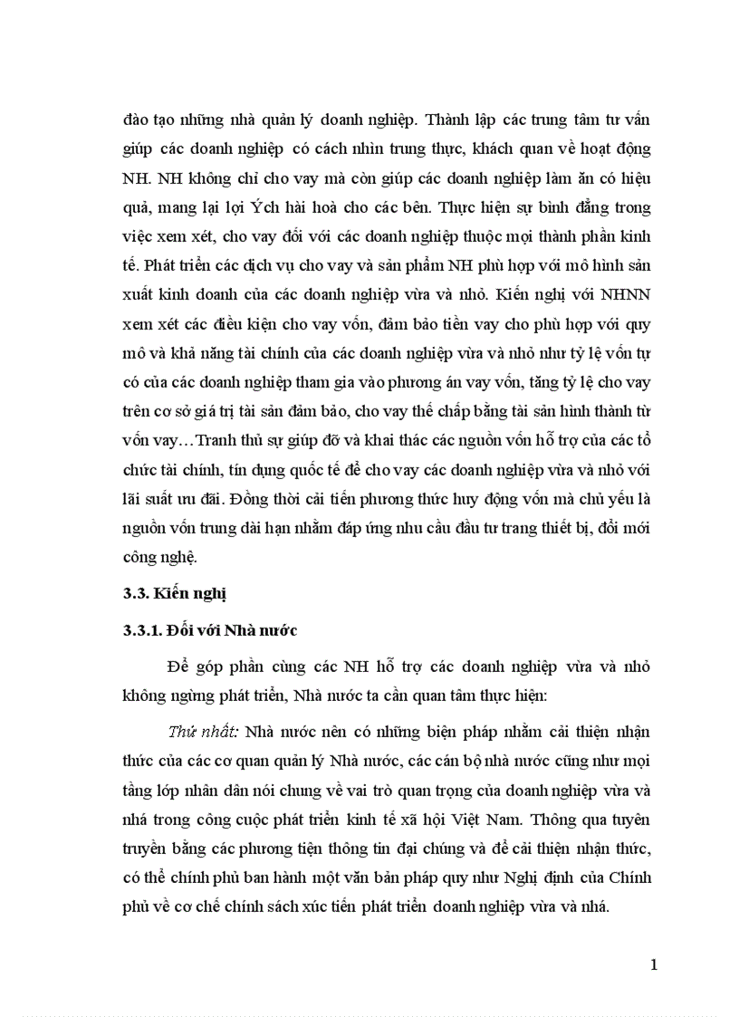 image for page Giải pháp nâng cao chất lượng tín dụng đối với các doanh nghiệp vừa và nhỏ tại Chi nhánh NHCT Ba Đình 1