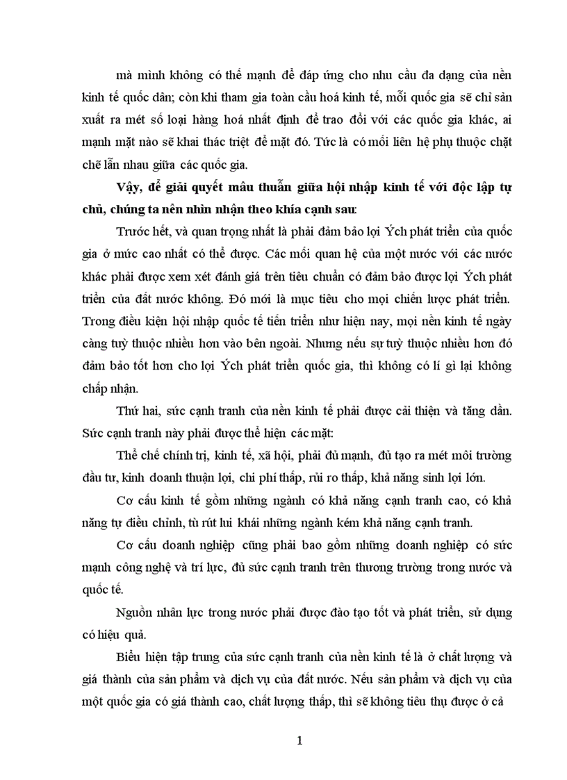 image for page Phép biện chứng về mâu thuẫn và việc phân tích mâu thuẫn giữa xây dựng kinh tế độc lập tự chủ với hội nhập kinh tế quốc tế 1