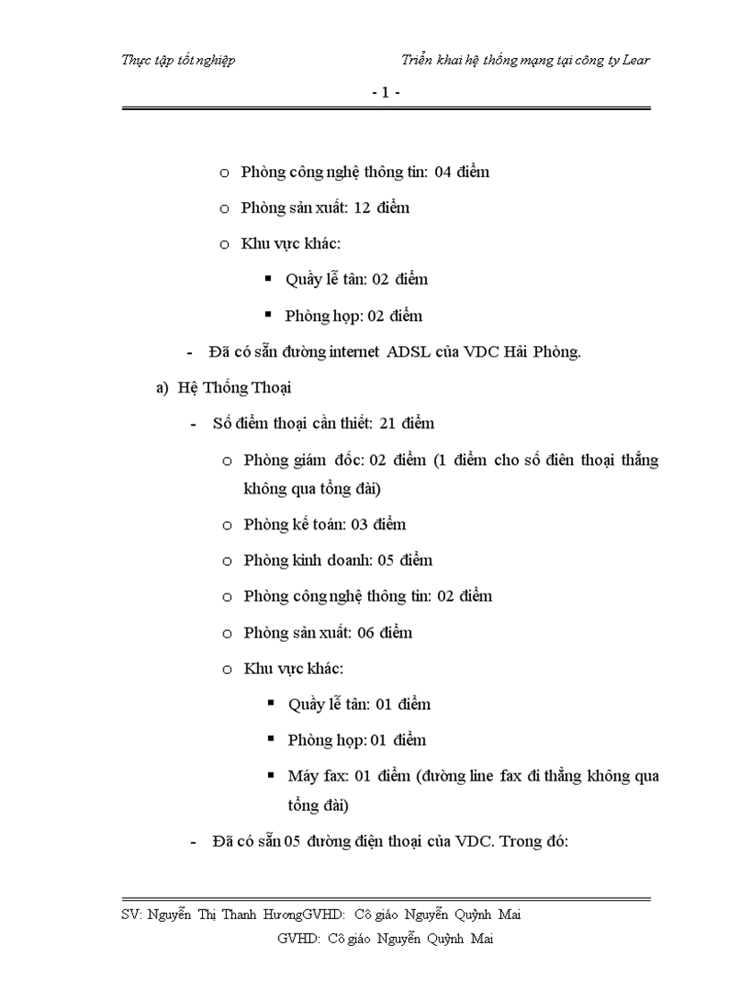 image for page Triển khai hệ thống mạng tại công ty Lear