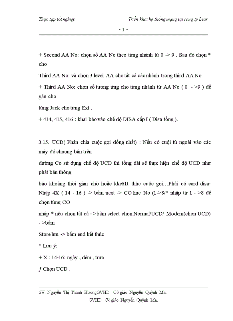 image for page Triển khai hệ thống mạng tại công ty Lear