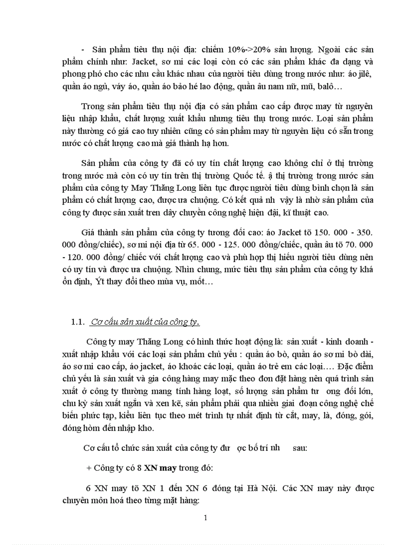 image for page Biện pháp nhằm đẩy mạnh tiêu thụ sản phẩm trên thị trường nội địa của công ty May Thăng Long 1