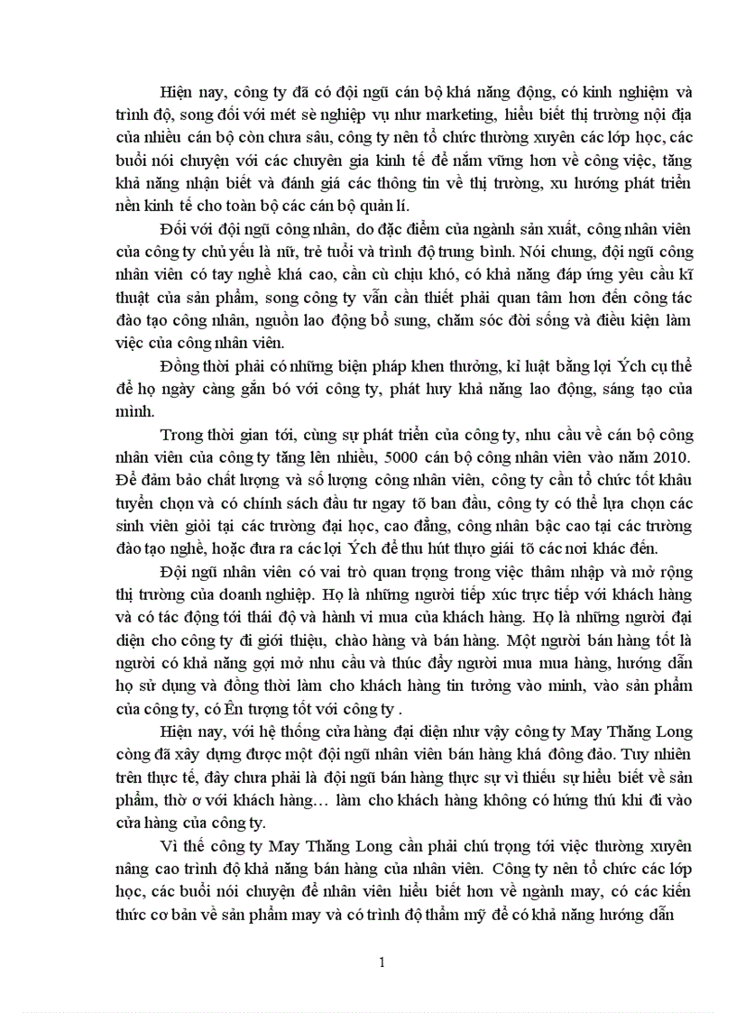 image for page Biện pháp nhằm đẩy mạnh tiêu thụ sản phẩm trên thị trường nội địa của công ty May Thăng Long 1
