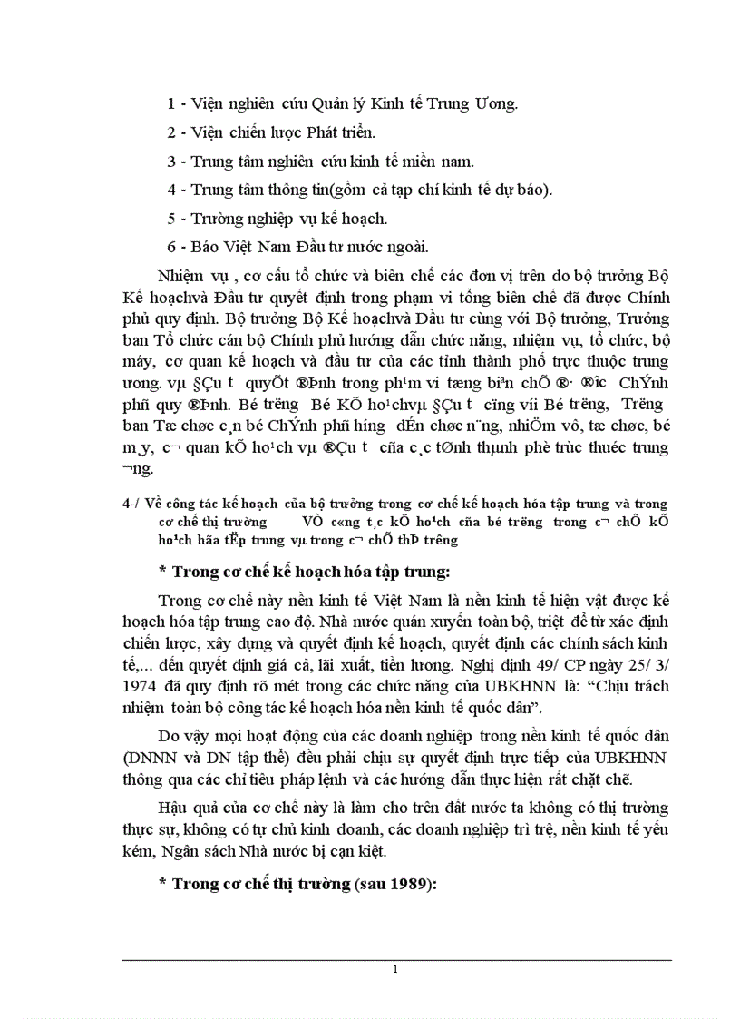 Báo cáo thực tập tổng hợp của bộ kế hoạch và đầu tư 1