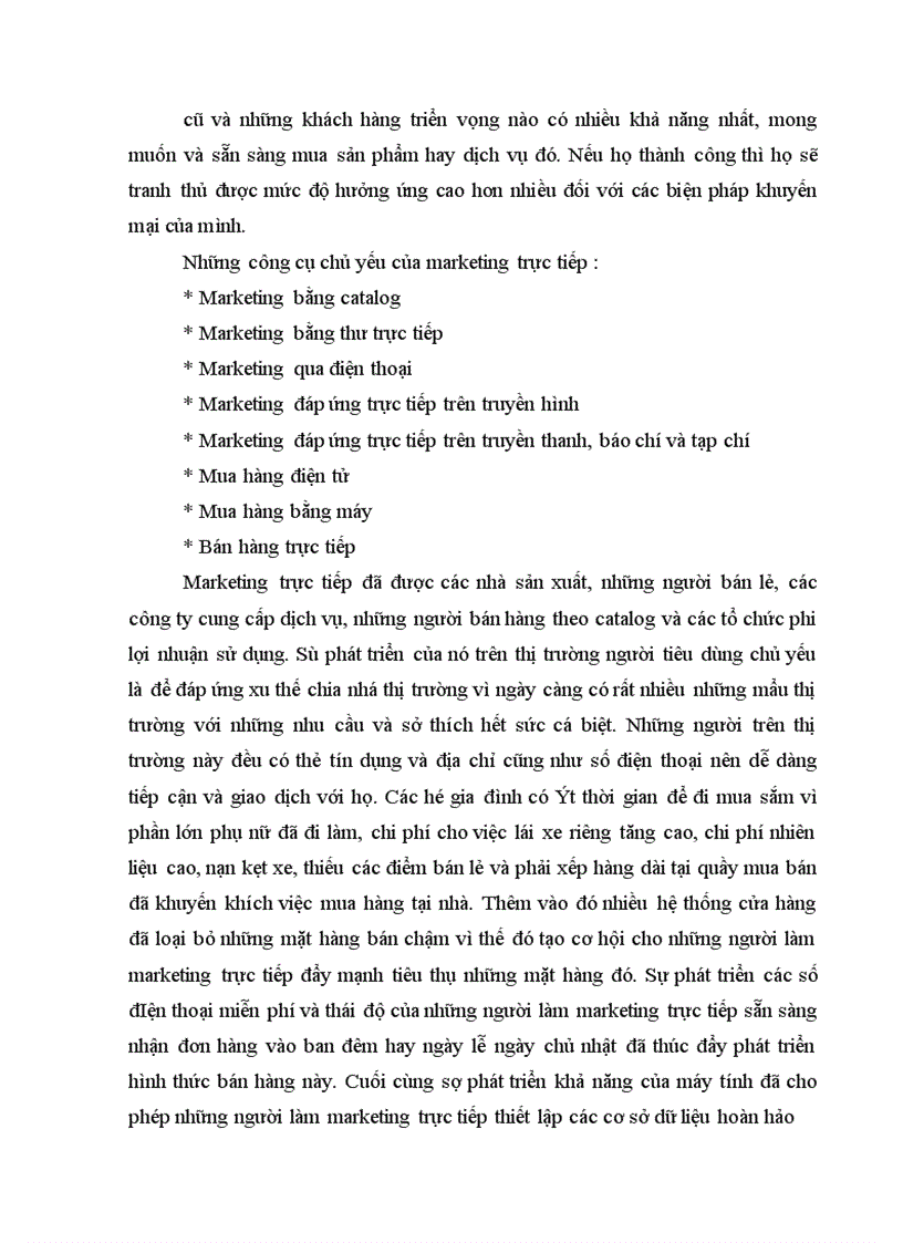 image for page Sử dụng một số công cụ Marketing trực tiếp để nâng cao hiệu quả kinh doanh của chi nhánh công ty nước khoáng Cúc Phương tại Hà Nội 1