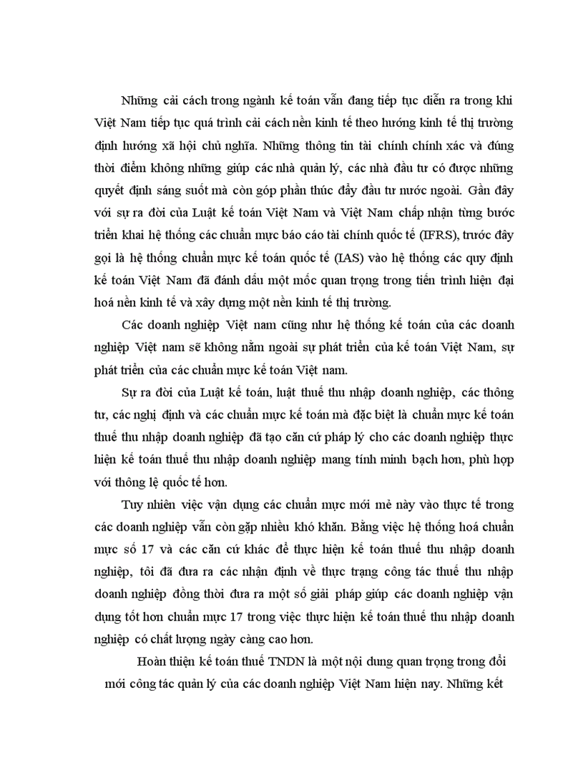 image for page Hoàn thiện kế toán thuế thu nhập doanh nghiệp trong các doanh nghiệp Việt Nam 1