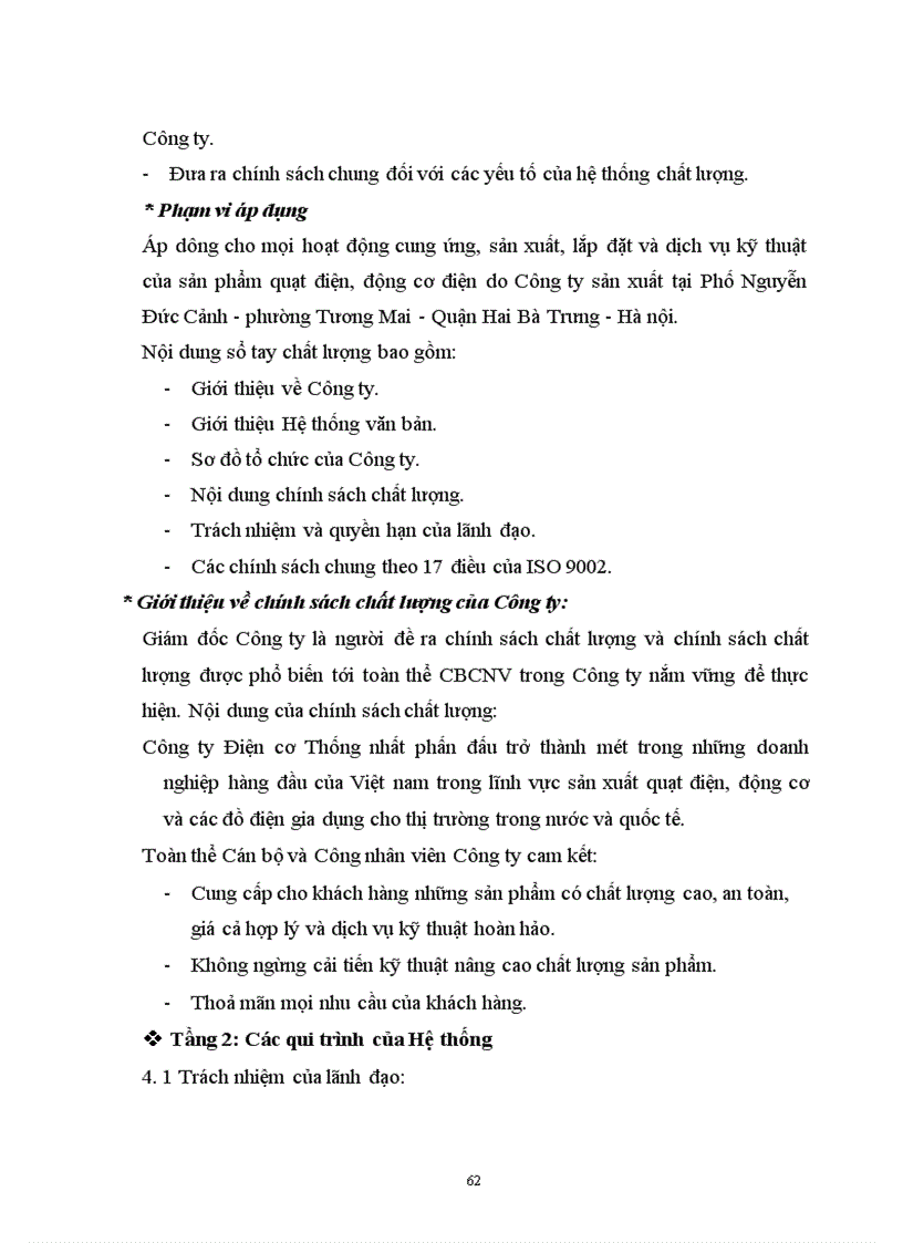 image for page Một số vấn đề về việc chuyển đổi hệ thống quản lý chất lượng theo tiêu chuẩn ISO 9000 phiên bản 1994 sang phiên bản 2000 tại Công ty Điện cơ Thống nhất 1
