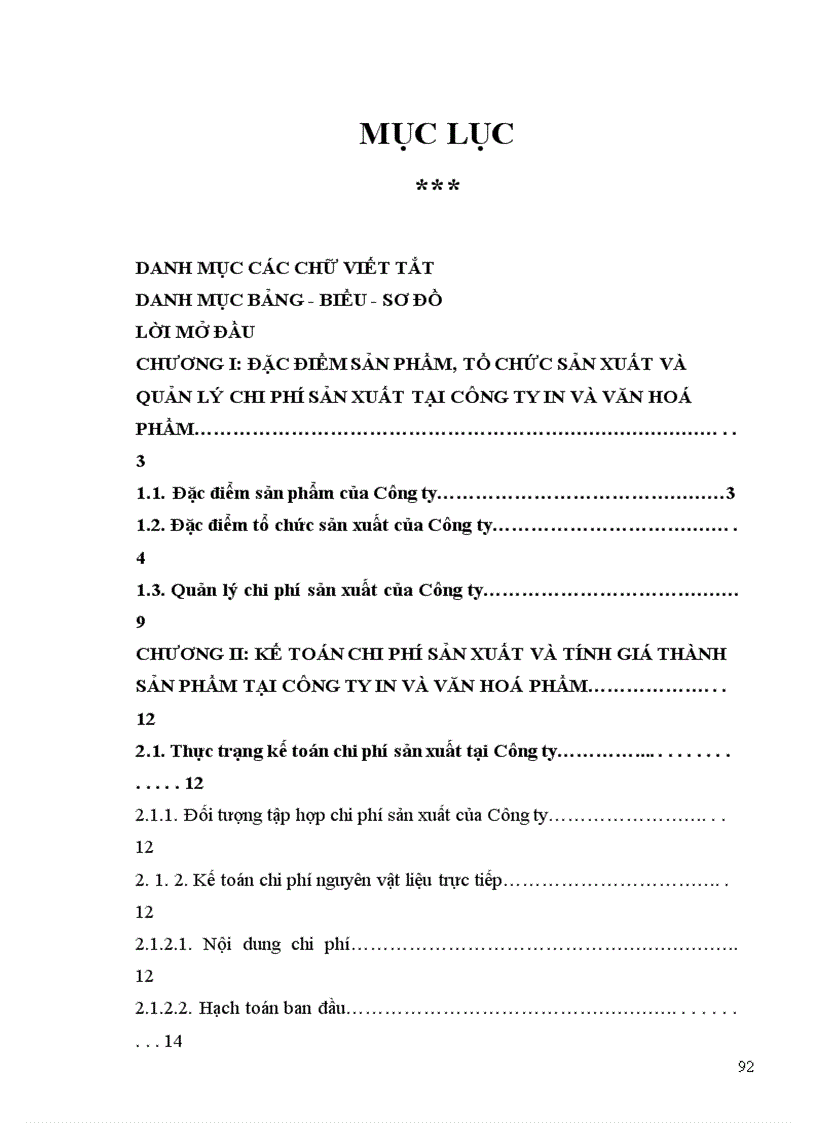 image for page Hoàn thiện kế toán chi phí sản xuất và tính giá thành sản phẩm tại Công ty In và Văn hoá phẩm 1