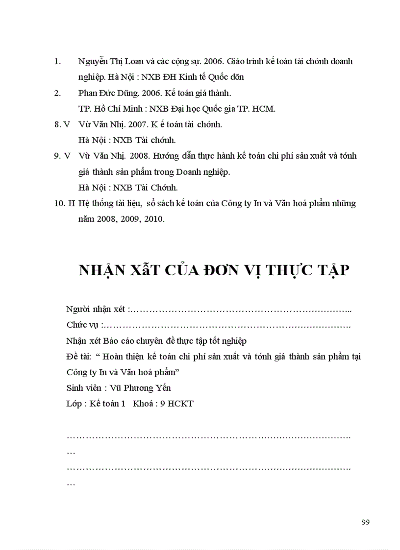 image for page Hoàn thiện kế toán chi phí sản xuất và tính giá thành sản phẩm tại Công ty In và Văn hoá phẩm 1