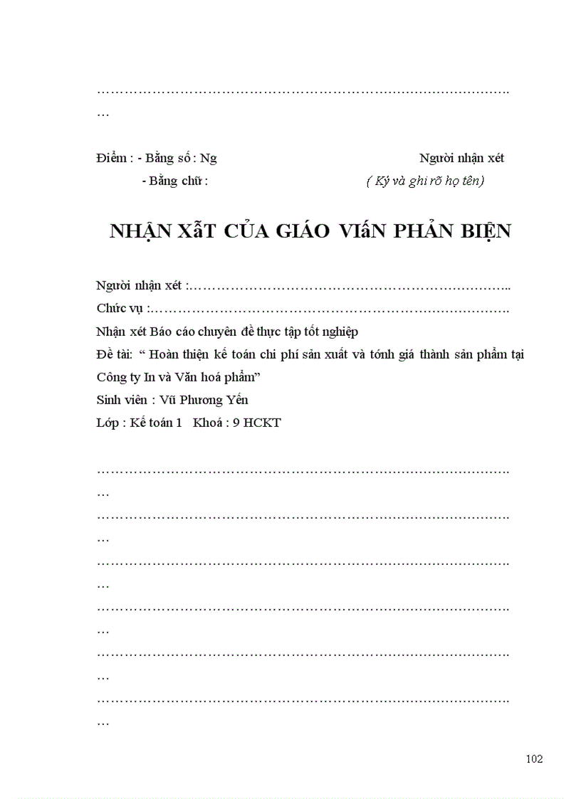 image for page Hoàn thiện kế toán chi phí sản xuất và tính giá thành sản phẩm tại Công ty In và Văn hoá phẩm 1