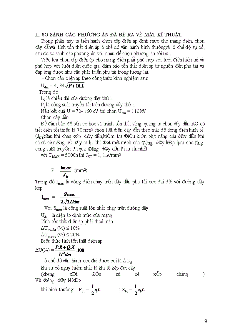 image for page Dự kiến các phương án nối dây