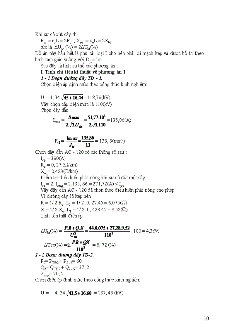 image for page Dự kiến các phương án nối dây