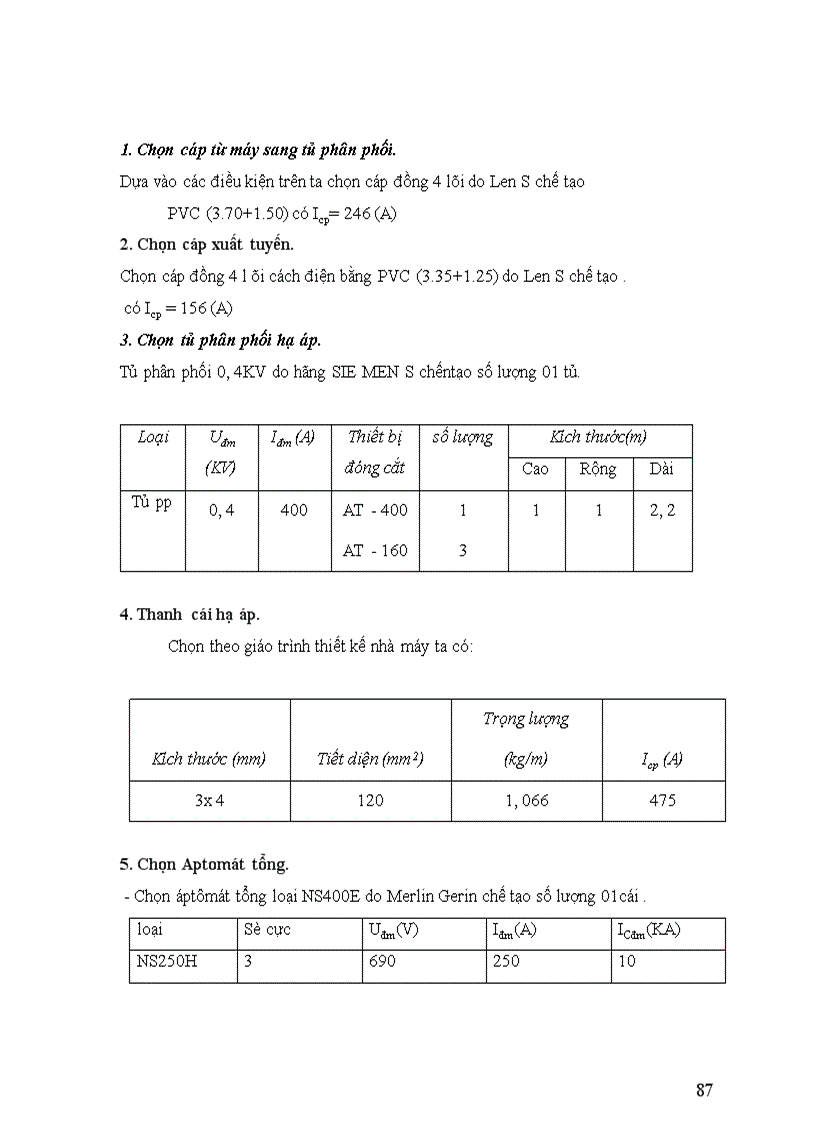 image for page Dự kiến các phương án nối dây