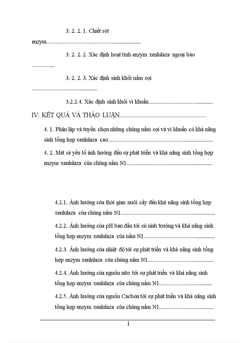 image for page Phân lập tuyển chọn và nghiên cứu các yếu tố ảnh hưởng đến khả năng sinh tổng hợp xenlulaza của một số chủng vi sinh vật nhằm ứng dụng xử lý phế thải ligno xenluloza 1