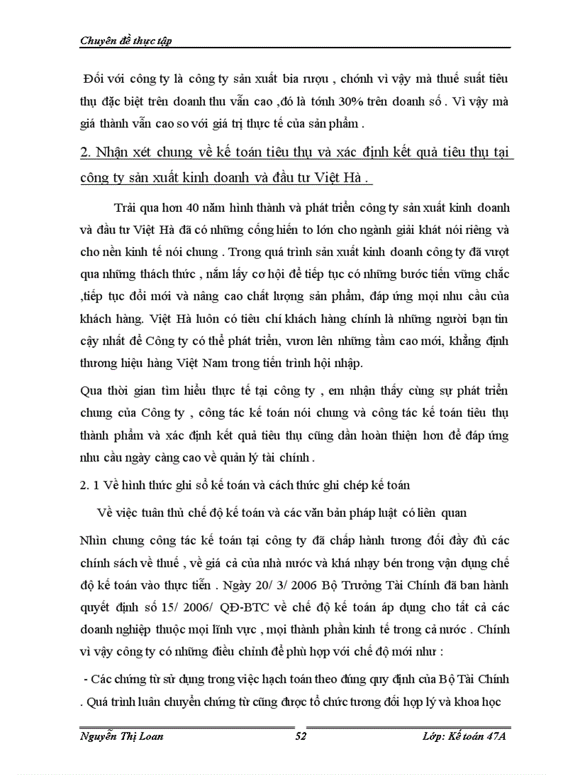 image for page Hoàn thiện hạch toán tiêu thụ và xác định kết quả tiêu thụ thành phẩm trong công ty sản xuất kinh doanh và đầu tư Việt Hà 1