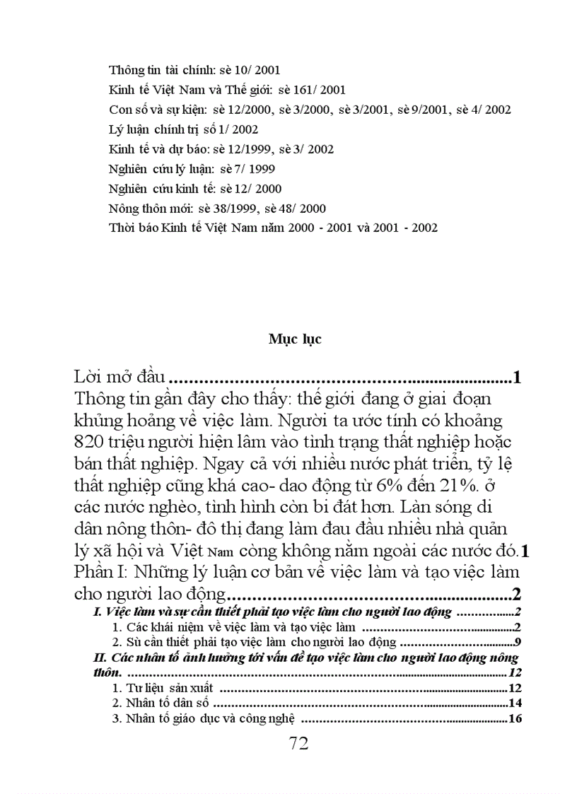 image for page Một số giải pháp tạo việc làm cho người lao động ở nông thôn Việt Nam hiện nay 1