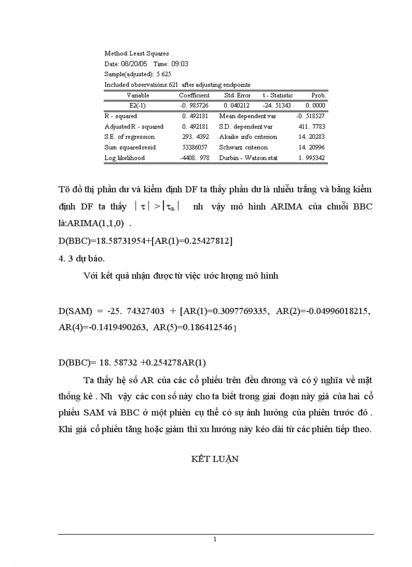 image for page Xây dựng phương pháp định giá và sử dụng mô hình ARIMA để phân tích và dự báo giá cổ phiếu trên thị trường chứng khoán Việt Nam 1