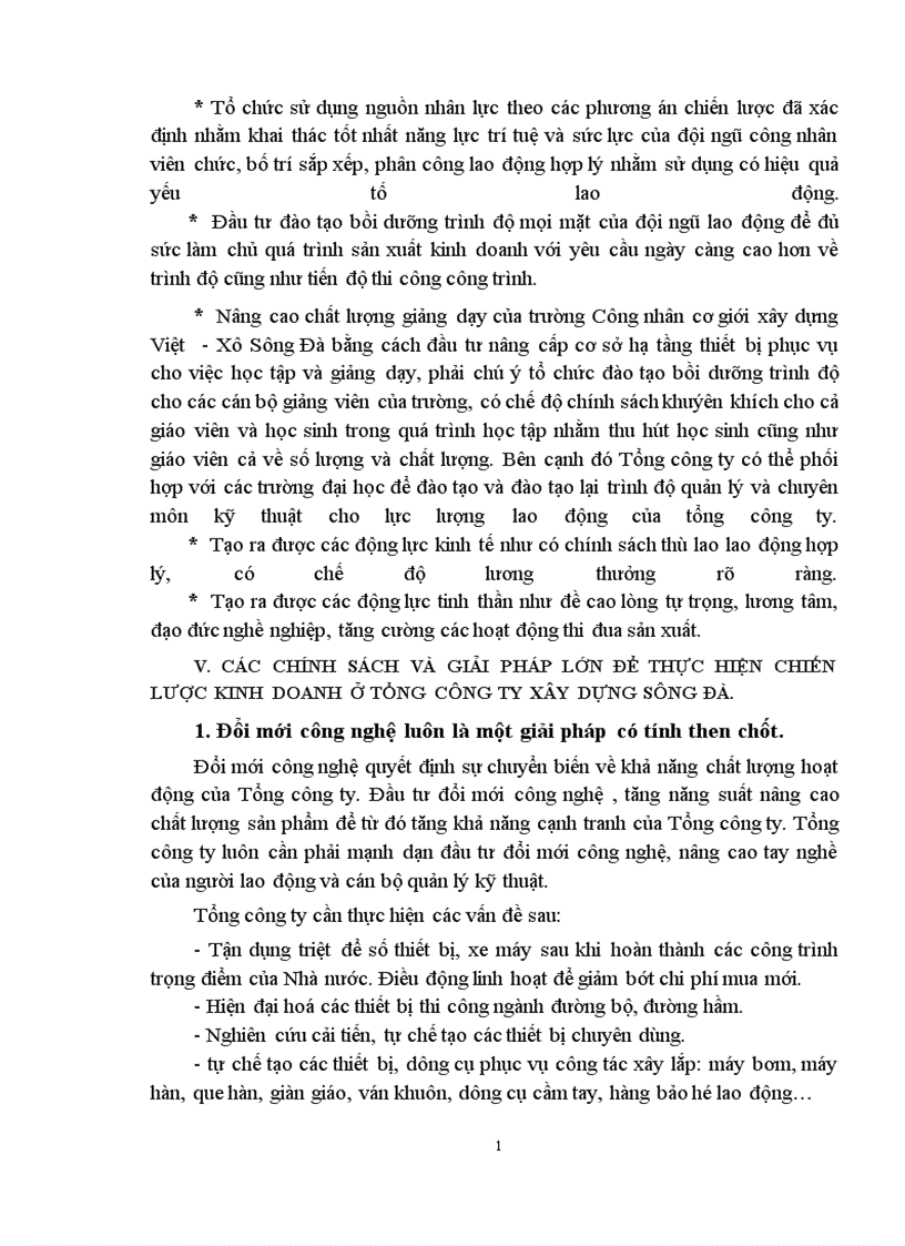 image for page Hoạch định chiến lược kinh doanh ở Tổng Công ty Xây dựng Sông Đà đến năm 2010 1