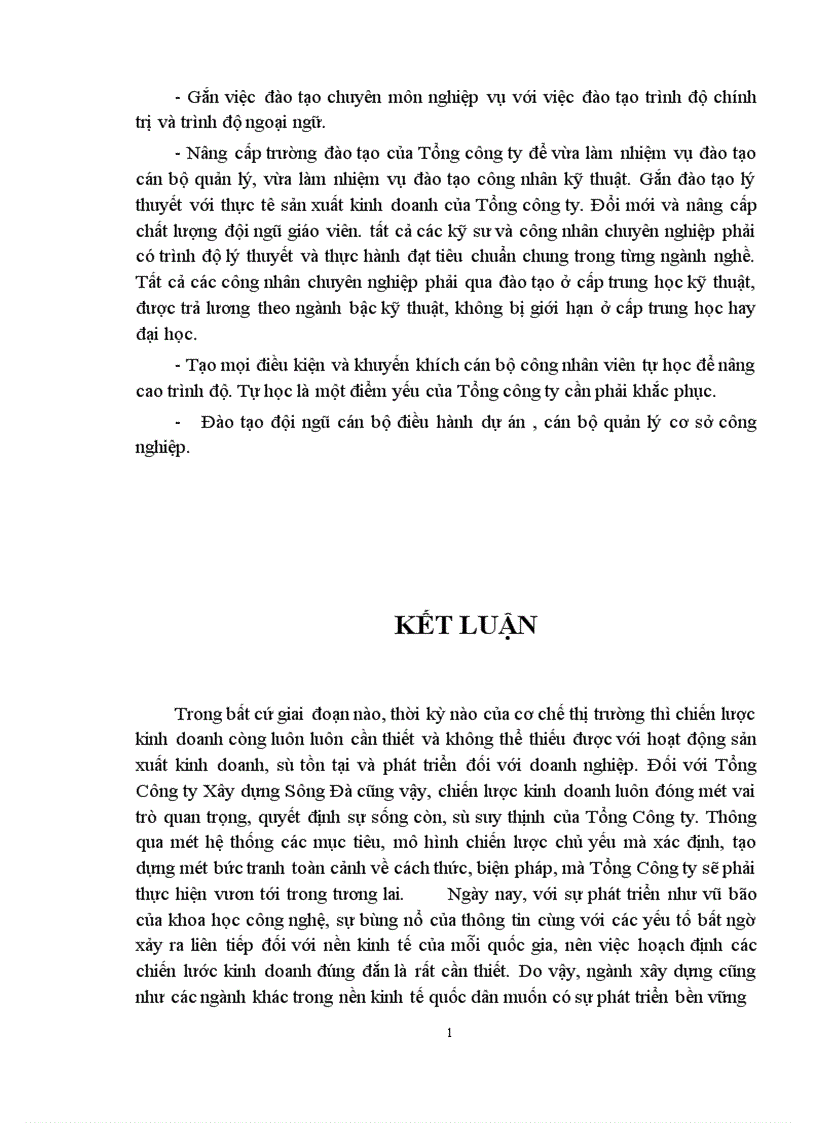 image for page Hoạch định chiến lược kinh doanh ở Tổng Công ty Xây dựng Sông Đà đến năm 2010 1