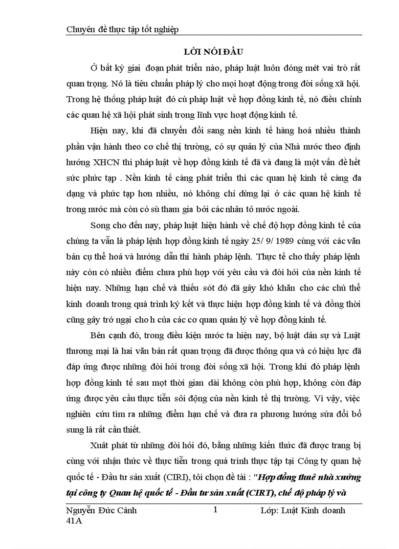 image for page Hợp đồng thuê nhà xưởng tại công ty Quan hệ quốc tế Đầu tư sản xuất CIRT chế độ pháp lý và thực tiễn áp dụng 1