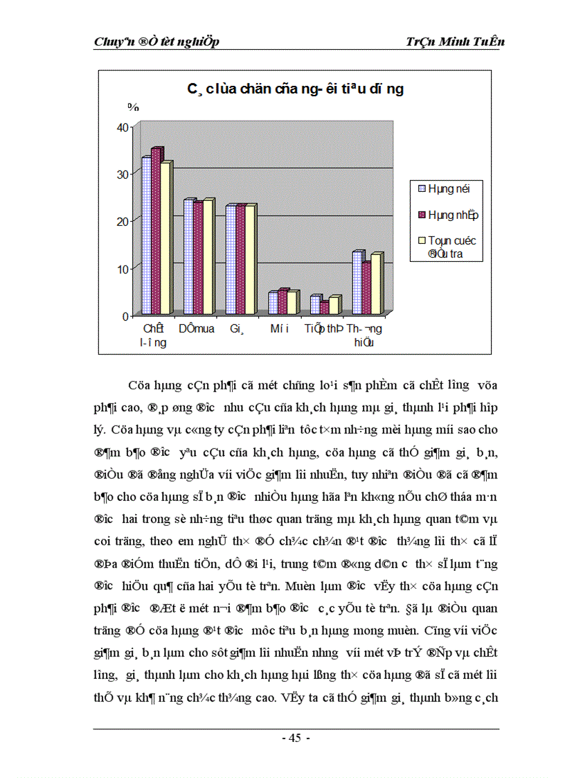 image for page Một số giải pháp marketing nhằm hoàn thiện và nâng cao mức độ thỏa mãn khách hàng của Công ty TM DV Tràng Thi 1