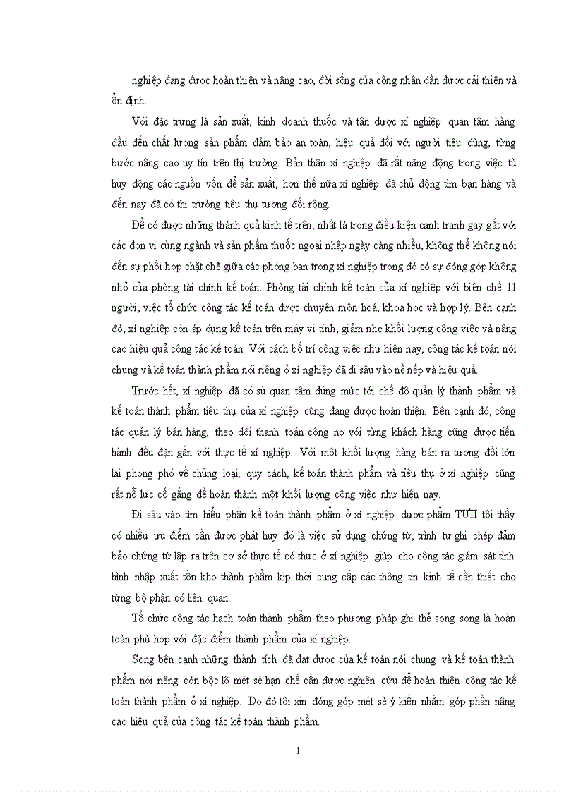 image for page tổ chức công tác kế toán thành phẩm ở xí nghiệp dược phẩm TW II Hà nội 1