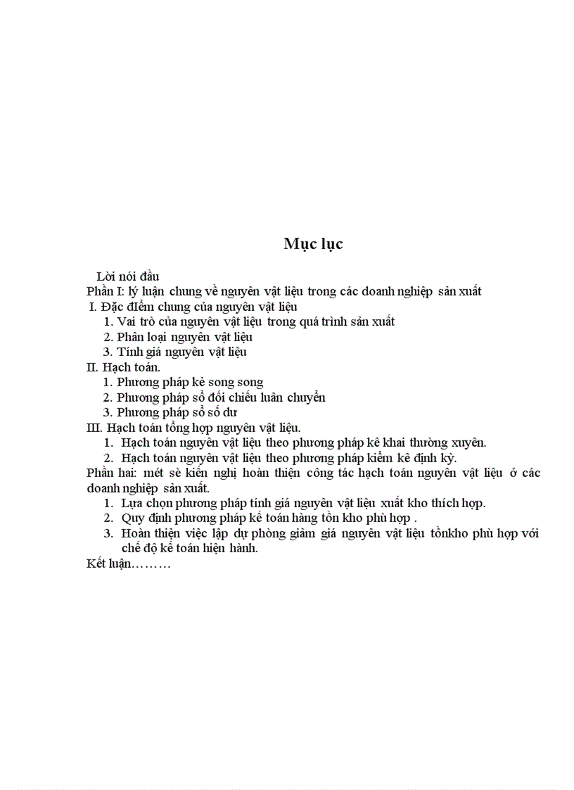 image for page hoàn thiện công tác hạch toán nguyên vật liệu trong các doanh nghiệp sản xuất 1