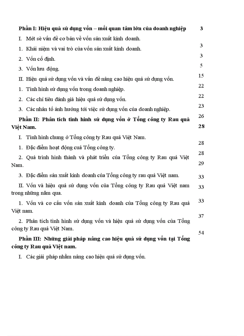 image for page Một số giải pháp nhằm nâng cao hiệu quả sử dụng vốn ở Tổng Công Ty Rau Quả Việt Nam 1