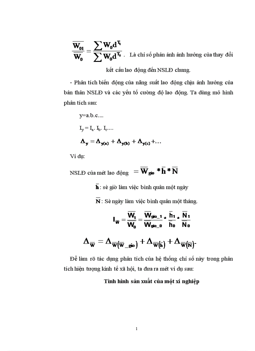 image for page Sử dụng một số phương pháp thống kê phân tích hiệu quả sử dụng lao động trong Công nghiệp 1