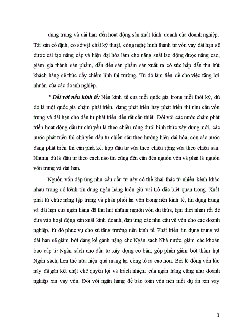 image for page Giải pháp mở rộng và nâng cao chất lượng tín dụng trung và dài hạn tại Ngân hàng Công Thương Ba Đình 1