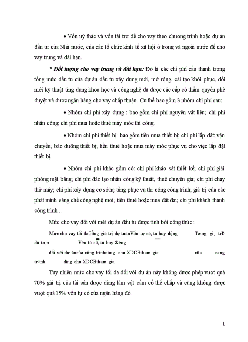 image for page Giải pháp mở rộng và nâng cao chất lượng tín dụng trung và dài hạn tại Ngân hàng Công Thương Ba Đình 1