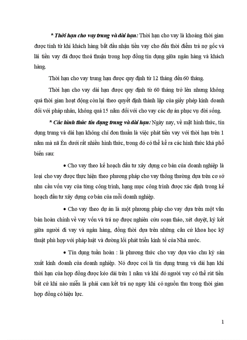 image for page Giải pháp mở rộng và nâng cao chất lượng tín dụng trung và dài hạn tại Ngân hàng Công Thương Ba Đình 1