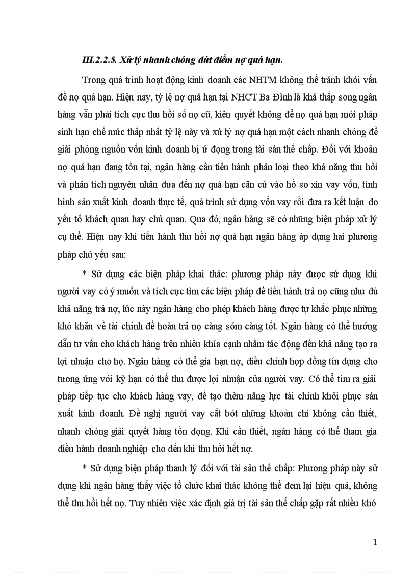 image for page Giải pháp mở rộng và nâng cao chất lượng tín dụng trung và dài hạn tại Ngân hàng Công Thương Ba Đình 1