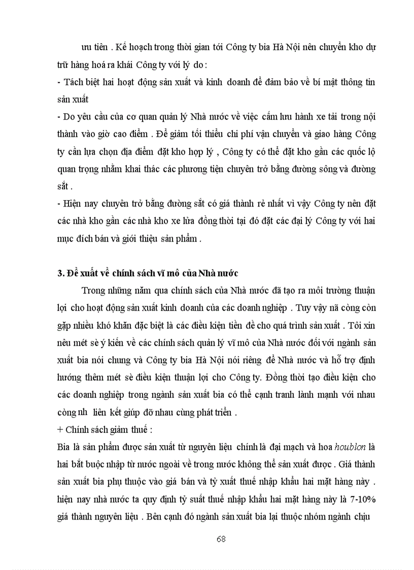 image for page Hoạch định chiến lược thâm nhập thị trường mặt hàng bia trên địa bàn Hà Nội của Công ty bia Hà Nội