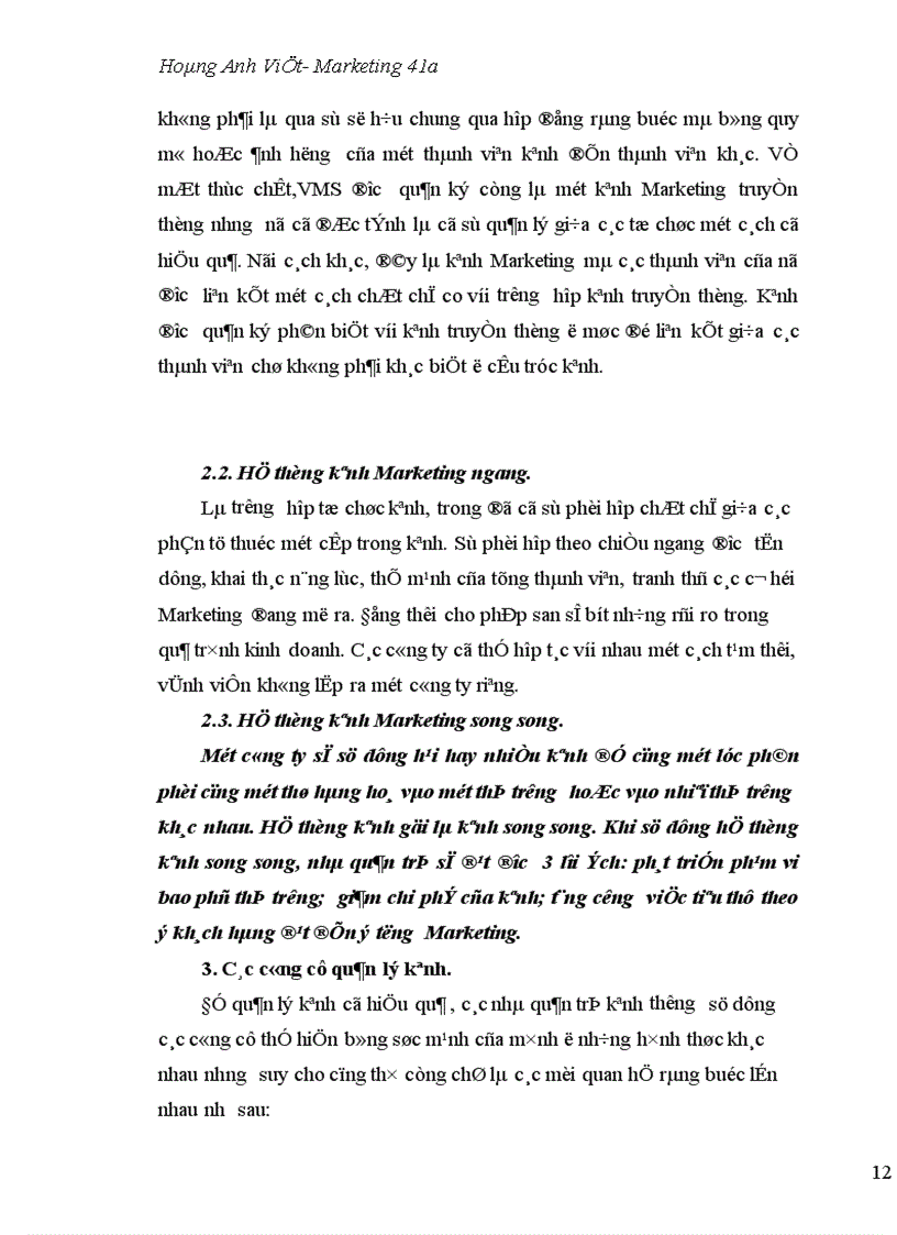 image for page Một số vấn đề quản lý kênh phân phối ở công ty cổ phần chữ thập đỏ Vina Reco 1