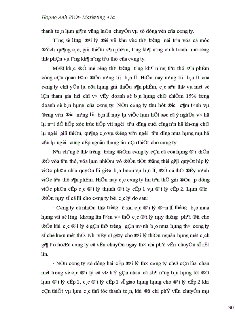 image for page Một số vấn đề quản lý kênh phân phối ở công ty cổ phần chữ thập đỏ Vina Reco 1