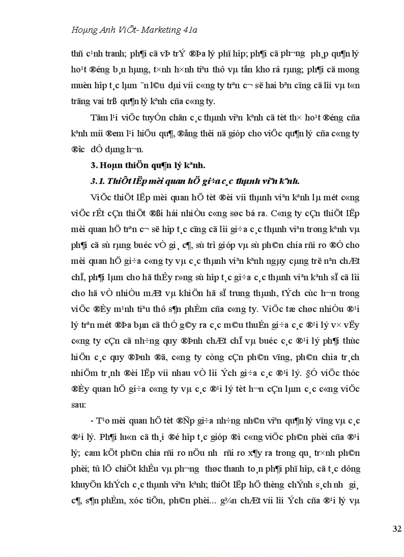 image for page Một số vấn đề quản lý kênh phân phối ở công ty cổ phần chữ thập đỏ Vina Reco 1