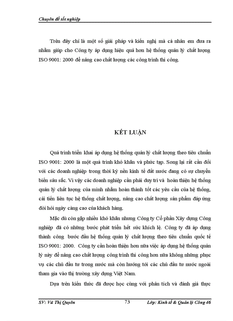 image for page Hoàn thiện việc áp dụng hệ thống quản lý chất lượng ISO 9001 2000 tại Công ty Cổ phần Xây dựng Công nghiệp 1