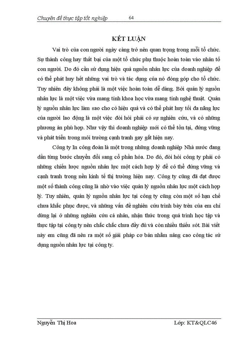 image for page Hoàn thiện quản lý nguồn nhân lực tại Công ty In Công đoàn 1