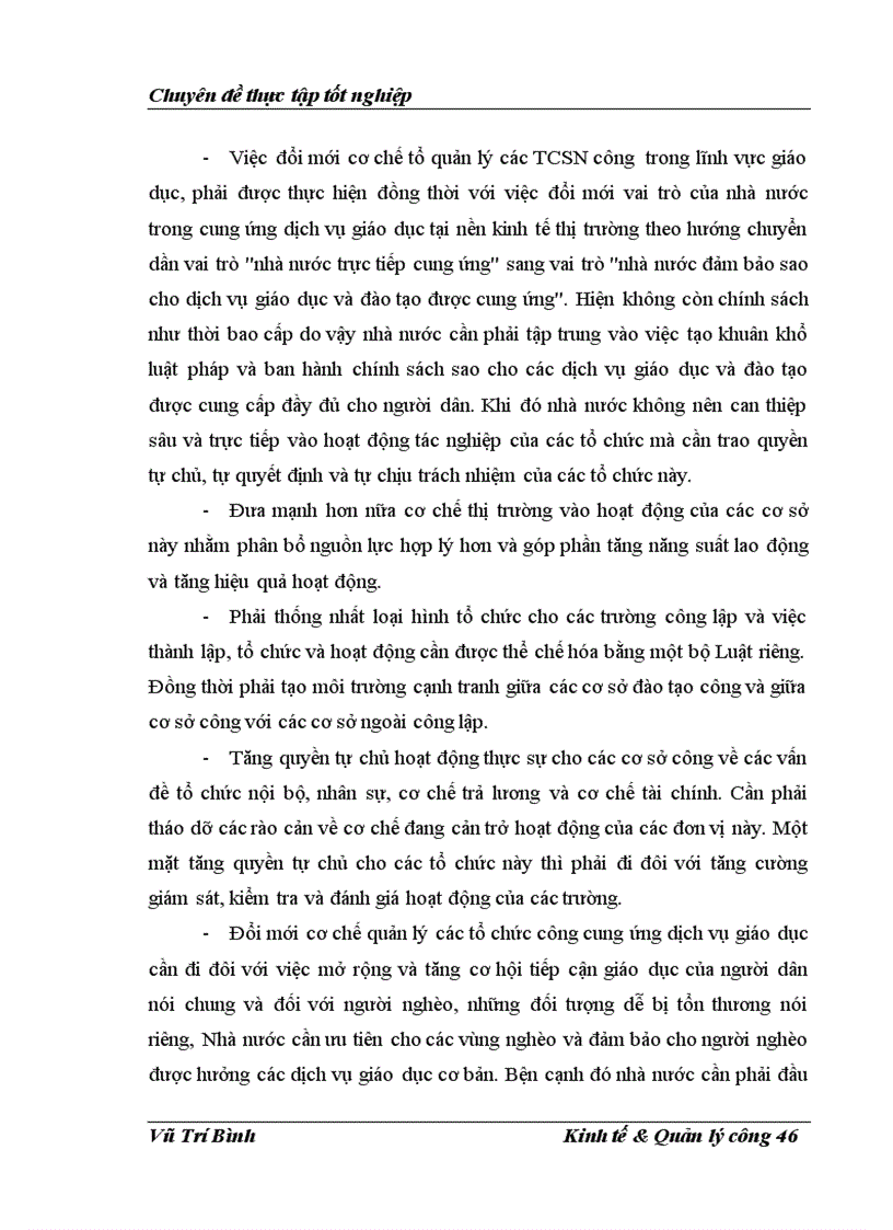 image for page Đổi mới cơ chế quản lý các tổ chức sự nghiệp công trong lĩnh vực giáo dục đào tạo 1