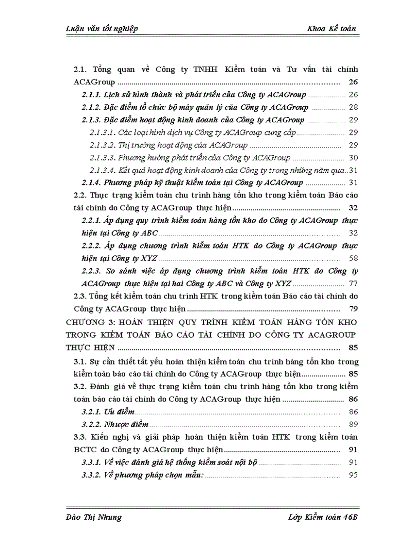 image for page Hoàn thiện kiểm toán chu trình hàng tồn kho trong kiểm toán báo cáo tài chính do Công ty Kiểm toán và Tư vấn Tài chính ACAGroup thực hiện 1